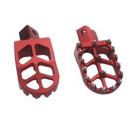 Motorcycle CNC Aluminum Footpeg Foot Peg Pedals Rests Foot Rests For CRF50 CRF70 CRF110 XR 50 XR 70 XR 110 Pit Bike Dirt Bikes (Red)