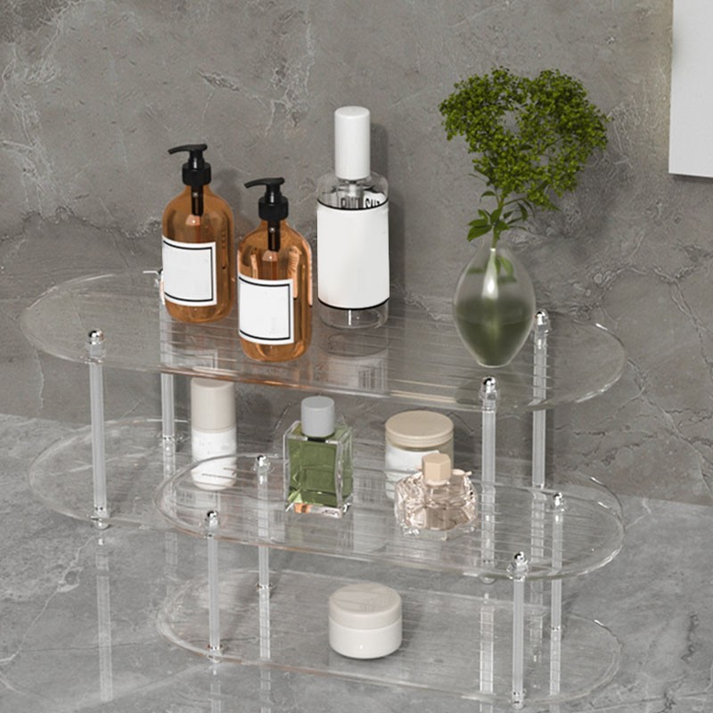 Makeup Organizer for Vanity 2 Tier Bathroom Counter Organizer Multi