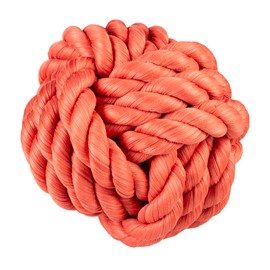 duvoplus, Rope Sweater Ball M 14 x 14 x 14 cm Red Toy Dog