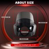 FATECIM Motorcycle 5.75" Headlight Fairing with 15" Dark Smoke Windshield