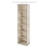 Whitmor Closet Organizer Heavy Duty Canvas 6 Shelf Hanging Accessory