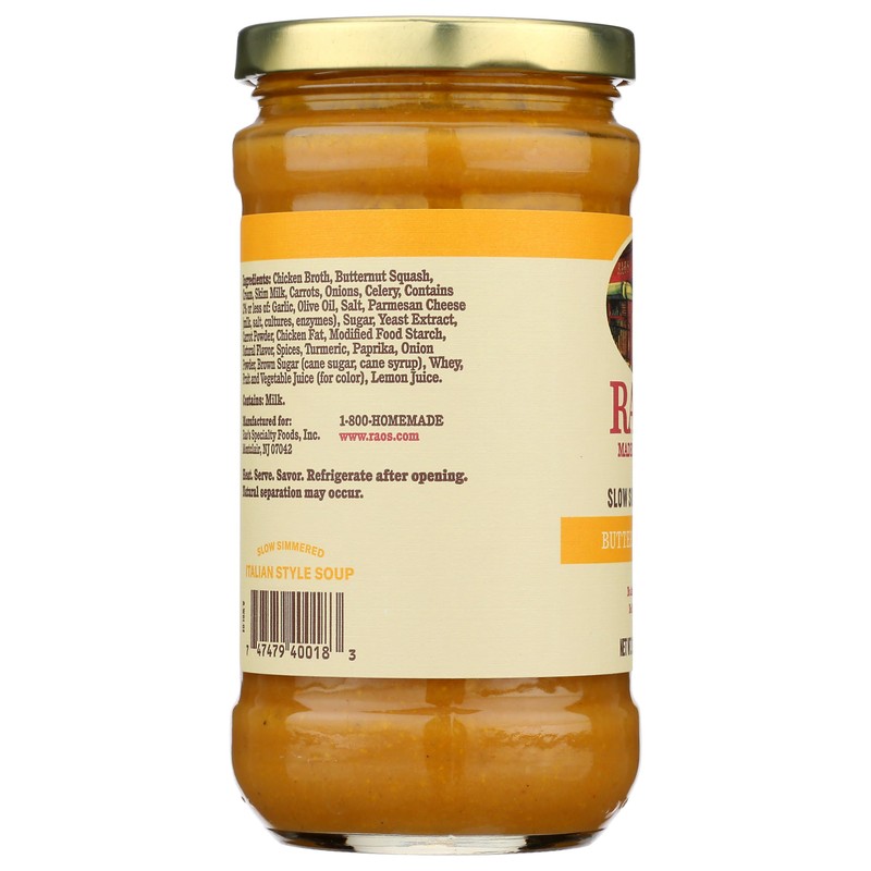 Rao's Made for Home Butternut Squash Soup, 16oz, Traditional Italian