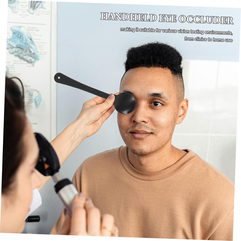 Mikinona 2pcs Eye Occluder Handheld Vision Testing Tool for Accurate