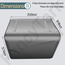 Waterproof Universal Generator Cover, Weather-Resistant Storage Cover for 3000 to 5500-Watt or Higher Inverter Generators, Gray