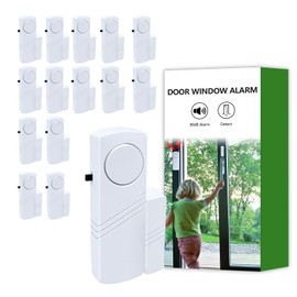 Door Window Alarm, 90dB Door Alarms Sensor for Kids Safety, Home Security, Door Window Burglar Alarm, Window Pool Alarms for Home, Apartments, Offices, Hotel Rooms (15pack)