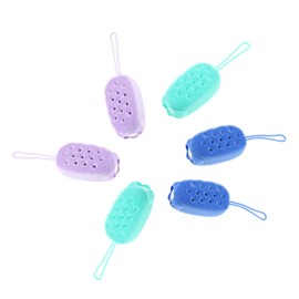 Healvian 6pcs Body Massage Brush Dual-sided Shower Scrubber for and Exfoliation Comfortable Grip for Daily Skin Care
