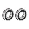 sourcing map F6003-2RS Flange Ball Bearings 17 x 35 x