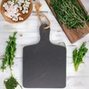 MIJOMA Elegant slate plate with handle and jute ribbon, including