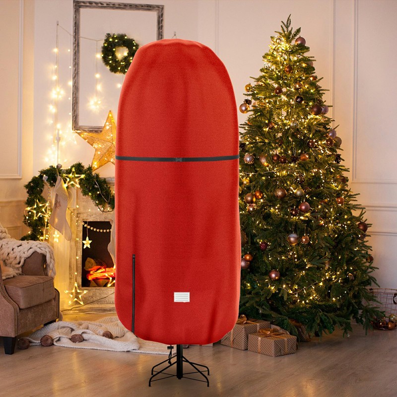 Upright Christmas Tree Storage Cover,Tear Resistant Adjustable Christmas Tree Storage