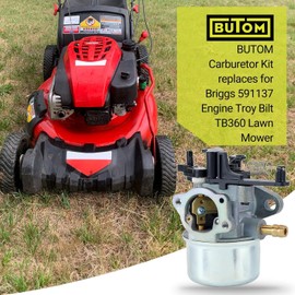 591137 Carburetor Kit for Troy Bilt TB360 775EX 11P902 111P02 114P02 121Q02 121Q07 121S02 121S07 121S75 124Q02 590948 Pressure Washer Lawn Mower Toro Time Master Mower