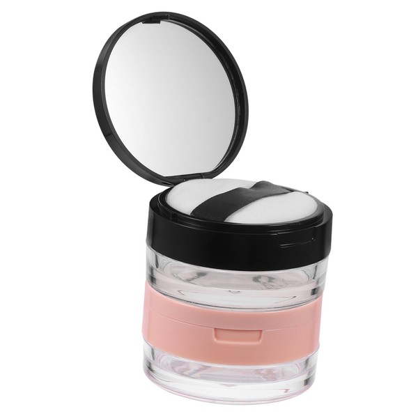 BIUDECO Empty Plastic Makeup Powder Puff Box Pack Case Loose