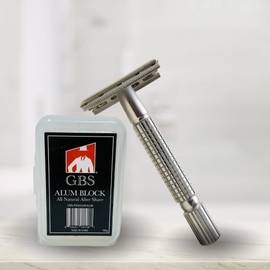 G.B.S Pack of 100 Extremely Sharp Blades and Alum Block