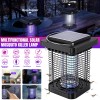 Solar Powered LED Mosquito Fly Bug Insect Zapper Killer Trap
