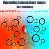 Keze 400 Pcs Hydraulic O-Ring Flat Face Fittings 9 Size