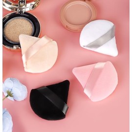 8 piezas triangulares en polvo de cara suave triangular, maquillaje de terciopelo y base cosmética, licuadora de esponja para maquillaje