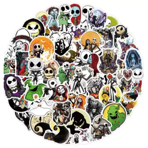 Unbranded 60 The Nightmare Before Christmas stickers Great For Laptops,