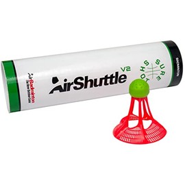 Sure Shot Unisex - Sure Shot Air Badminton Shuttle V2 Pack of 6, Red, One Size UK