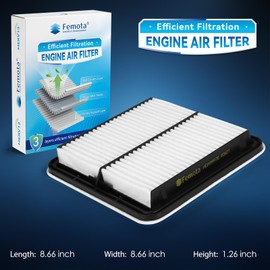 Femota CA9997 Engine Air Filter, Pre-oiled, Longer Lifespan, for Subaru Crosstrek(16-17), Forester(09-18), Impreza(08-16), Legacy(05-19), Outback(05-19), Tribeca(08-14), WRX(15-21)