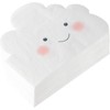 White Cloud Shape Paper Napkins for Baby Shower (6.3 x