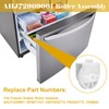 2 pcs AHJ72909001 Refrigerator Freezer Drawer Roller Replacement for LG/Kenmore,