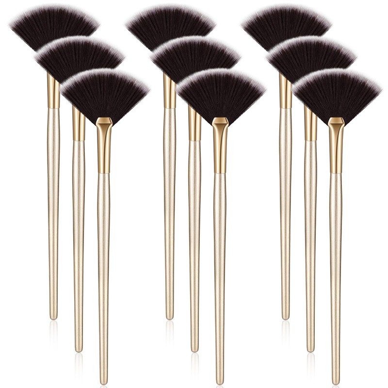9 Pieces Facial Fan Mask Brushes, Soft Facial Applicator Brushes