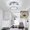 xychfantligh 7.8" Crystal Chandelier Modern LED Ceiling Light Mini Flush
