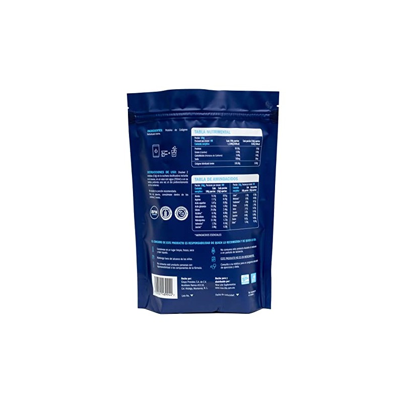 Nls Essentials Colágeno Hidrolizado 100 Puro Sabor Azúcar Aditivos Incluye