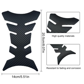 Motorcycle Tank Pad Sticker Tank Cover Carbon Colour Tank Protector Tank Pad Shock and Scratch Protection