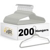 Quality Hangers Clothes Set 50 Pack - Non-Velvet Plastic for