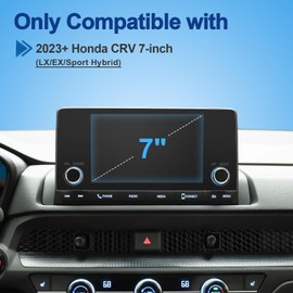 Coleya Anti-Glare Matte Screen Protector for 2023 2024 2025 Honda CR-V (LX/EX/Sport Hybrid) 7-inch Touchscreen, 9H Tempered Glass 2024 2025 CRV Hybrid Accessories HD/Anti-Fingerprint 7"