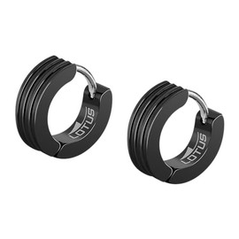 Lotus Style Men's Earrings LS2154-4/2 Steel Earrings, Silver, Pearl