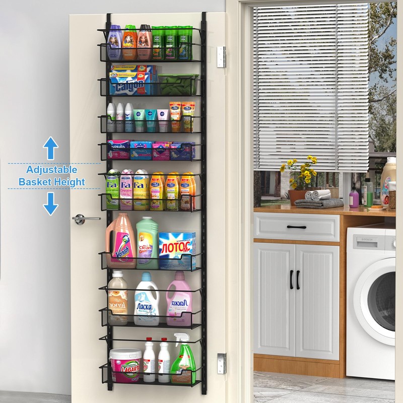 VyGrow Over the Door Pantry Organizer, 8-Tier Over the Door