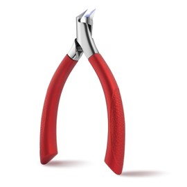 AOOWU Toenail Clippers for Ingrown Toenail, Straight Blade Podiatrist Nail Clippers for Thick Nails, Dead Skin, Calluses, Ergonomic Finger Nail Clippers for Adults, Seniors, Men and Women, Red