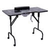 DYRABREST 36-inch Foldable Nail Table for Technician,Portable Manicures Desk Lockable