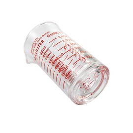 Shot Glass Measuring Cup 3 Ounce/90ML Liquid Heavy High Espresso Glass Cup Red Line