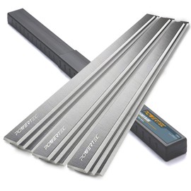 POWERTEC 15 Inch Planer Blades for Delta DC-380, 22-677, 22-680, 22-780X, 22-785X, 22-790X, Grizzly G1021, G0453 Planer, Replacement for Delta 22-677, Grizzly G6701 Planer Knives, Set of 9 (12805-P3)