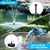 Biling 8W Solar Fountain Pump, Solar Water Pump with 3600mAh