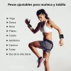 Shuang.W Muñequera Gym Pulsera De Pesas De Silicona 2 Libras