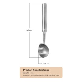 Ice Cream Scoop, One Piec Heavy Duty Stainless Steel Sturdy Icecream Scooper Cookie Fruit Scoop, Durable NO Paint NO Coating Dishwasher Safe