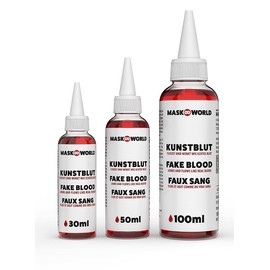 Artificial Blood Bottle with Dosing Tip - 30 ml - Artificial Blood Film Blood for Horror Effects and Scary Decoration