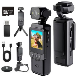 NTMHCTA Mini Body Camera with Audio & Video Recording, Pocket Action POV Camcorder 360° Rotation 1080P FHD, 64GB Wearable Camera for Security, Work, Guard, Travel