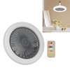 Small Ceiling Fan with Light Remote Control E27 Lamp Holder