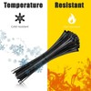 300 Black Nylon Zip Ties - 2.5 x 100mm, Strong