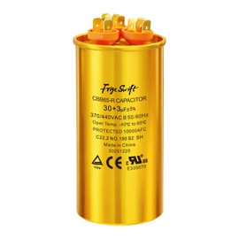 FrigeSwift 30+3uF CBB65 Dual Run Capacitor 370/440VAC 1-Pack