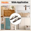 Mgoodoo 2Pcs Antique Bronze Cabinet Handles,Vintage Cabinet Handles Cupboard Handle