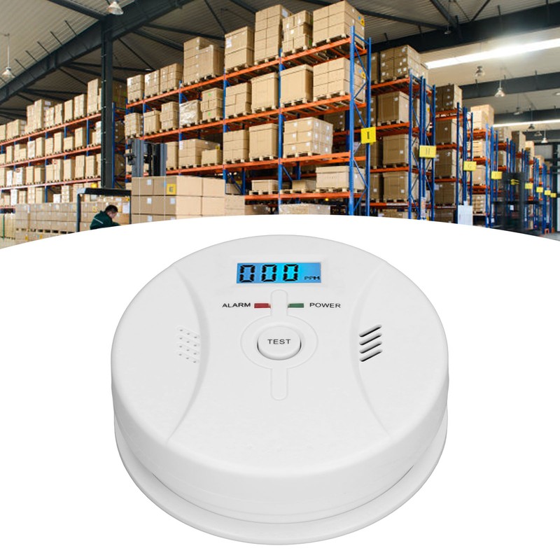 Smoke Detector Strong Sensitivity Fire Alarm Intelligent Detection LCD Display