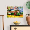CANVAS ON DEMAND Streetcar in The Garden District Wall Decal,