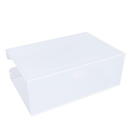 GLOGLOW Caja de Pañuelos Transparente para Montaje en Pared, Caja de Pañuelos Transparente de Acrílico Simple Que Ahorra Espacio, Duradera, Conveniente, Fácil Instalación para Cocina (L)