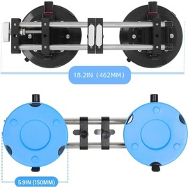 INREPRO 2 PCS Seamless Seam Setter with 6 Inch Vacuum Suction Cups for Seam Joining Levelling Professional Countertop Installation Tool for Granite Stone Marble Slab
