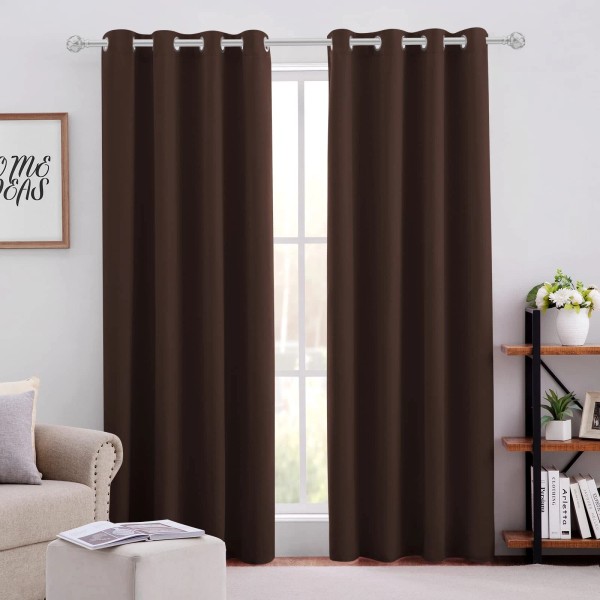 HOMEIDEAS Blackout Curtains for Bedroom 52 X 96 Inch Long